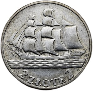 Poland 1918-1939, 2 zlotys 1936 Ship