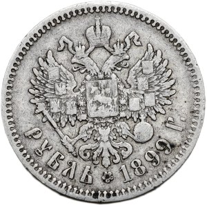 Rusko, Mikuláš II. 1894-1917, rubl 1899 FZ Petrohrad