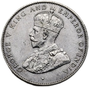 Cejlon, Jiří V. 1911 - 1936, 50 cents 1929