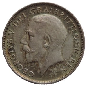 Inde, George V., 6 pence 1919 Ag