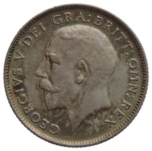 India, George V., 6 pence 1919 Ag