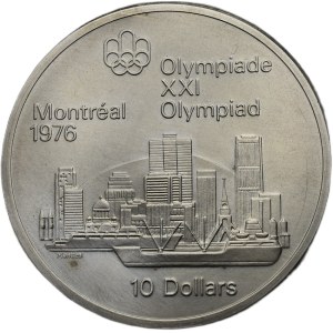 Kanada, 10 dollars 1973-Olympijské hry v Montrealu 1976