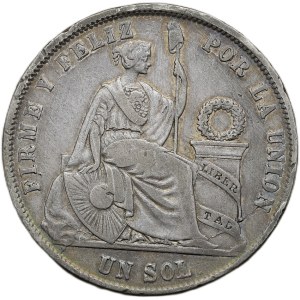 Peru, un sol 1871