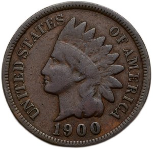 USA, 1 cent 1900 Indian