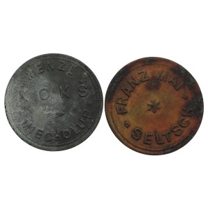 Franz Mai Želeč 2/4 Cl 1759, koroze + Wenzel Kokš Měcholupy 1/4 Hopfen CL 870
