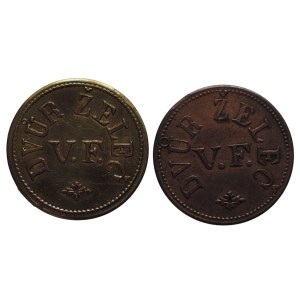 Dvůr Želeč V.F. (Vojtěch Fuchs)/květy Cl 1739 2 ks Ms, Cu