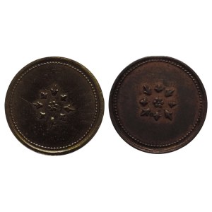 Dvůr Želeč V.F. (Vojtěch Fuchs)/květy Cl 1739 2 ks Ms, Cu