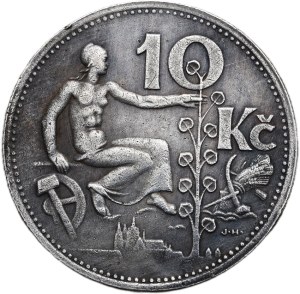 10 CZK 1933, collector's copy