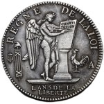 Francie, Ludvík XVI. ECU 1793 A, sběratelská kopie