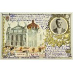 POST - Lviv. New Theater. - Adolf Walewski - 1899 [rare, lithograph].