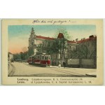 Postcard - Lviv - Lychakivska Street. Garrison Hospital - 1916