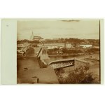 POST - Grodno. Blown up bridge. Panorama of the city - ca 1916 [very rare].
