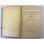 MICKIEWICZ Adam - Pan Tadeusz - Warsaw 1934 [beautiful condition, anniversary edition].