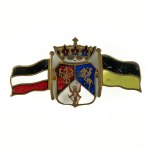 Patriotic brooch. Coat of arms of the January Uprising [patriotic, enamel].