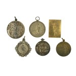 Set of six medals for tennis matches - Yaroslavl - Przemysl 1927-1929