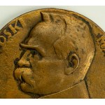Medal. 10th anniversary of the Polish-Bolshevik War 1930. marshal J. Pilsudski