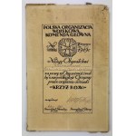Awarding the Cross of the Polish Military Organization. Diploma - Warsaw 1919 [K. Polkowski, E.Rydz-Śmigły].