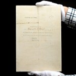 [Rise of the Polish Army, nomination of the first officers of the Polish Legions] Jakubowice 9.X-1914. Officer nomination for Kazimierz Polkowski [Polish Independence, signed by J.Pilsudski, K. Sosnowski].