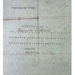 [Rise of the Polish Army, nomination of the first officers of the Polish Legions] Jakubowice 9.X-1914. Officer nomination for Kazimierz Polkowski [Polish Independence, signed by J.Pilsudski, K. Sosnowski].