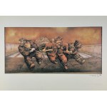 DUDA-GRACZ Jerzy (1941 - 2004) - Horsemen of the Apocalypse, or Fucha - 1987 [reproduction, autograph].