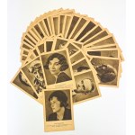 SET OF 40 postcards from the series "Contemporary Polish Writers" - Warsaw 1933 [Zegadłowicz, Witkacy, Wiktor, Zarembina, Korczak].