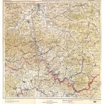 Tourist map of the Polish Carpathians. 1:100000 - Krynia - Nowy Sacz - Warsaw 1928.