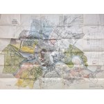 STOLECKI Kazimierz - Plan of Greater Cracow. Lithograph Pruszyński - 1912