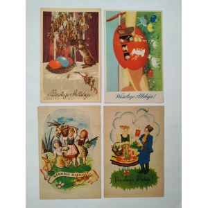 Set of 4 Christmas Postcards