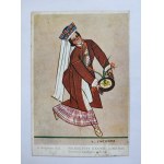 Postcard Z. Stryjeńska - Polish People