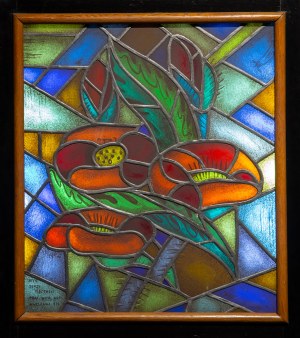 Jerzy Krystyn Olszewski, Composition with flowers, 1979