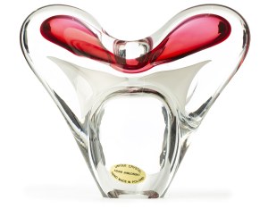 Adam Jablonski, Heart-shaped decorative form 20th century.