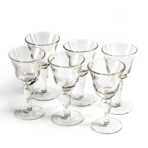 Set di sei bicchieri anni '70.