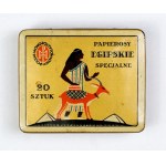 Metal Egyptian cigarette box - once owned by W. S. Reymont.