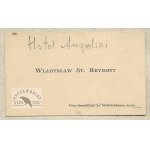 [VISIT]. Wladyslaw St. Reymont.