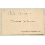 [VISIT]. Wladyslaw St. Reymont.