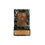 [PLASTER - on marble block]. Owned by St. Reymont.