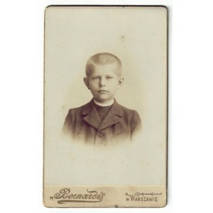 Vladislav Yakimovich - nephew of the writer - portrait photograph - shot in card de visite format - from not before 190...