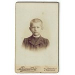Vladislav Yakimovich - nephew of the writer - portrait photograph - shot in card de visite format - from not before 190...