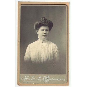 Waclawa of Rejment Waldauowa - sister of the writer - portrait photograph - shot in card de visite format -...