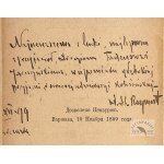 REYMONT W. S. - Justly. 1899. 1st ed. with dedication by the author.