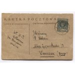 Letter from Reymont to his sister Wacława on a correspondence card, dated. 18 July 1924 in Kołaczków.