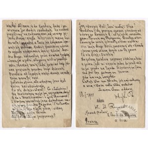 Reymont's four-page letter to his sister Wacława, dated. 18 I 1925 in Nice.