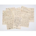 [WALDAU Felix]. Seven letters from Felix Waldau to his wife Wacława, the writer