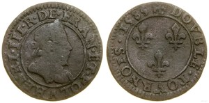 Poland, double tournois (double penny), 1585 A, Paris