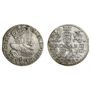 Polska, trojak, 1594, Malbork