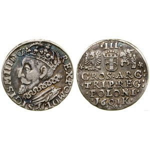 Polska, trojak, 1601, Kraków