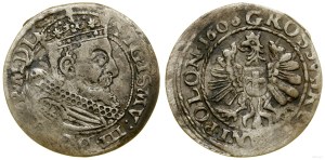 Poland, grosz, 1606, Kraków
