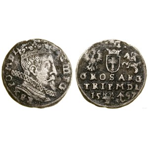 Polska, trojak, 1597, Wilno