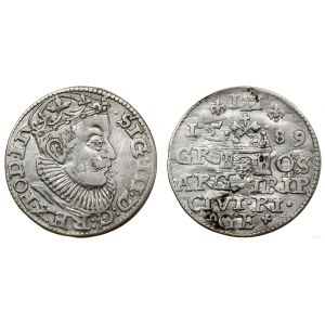 Polska, trojak, 1589, Ryga
