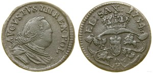 Poland, penny (3 shekels), 1754 H, Gubin
